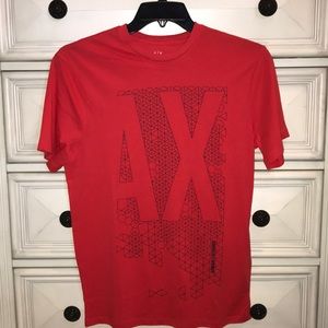 NWT Armani Exchange Red T-Shirt Small